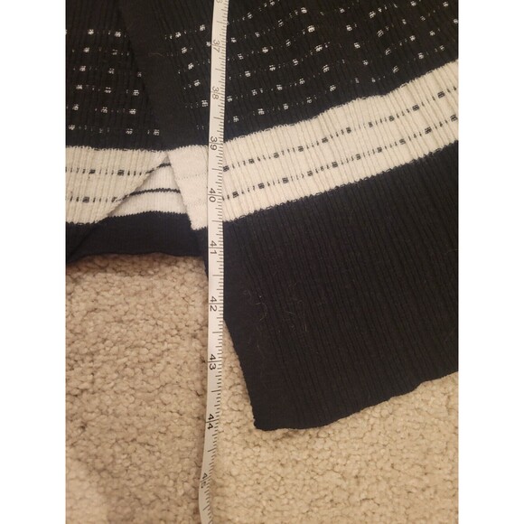 Moth Anthropologie Women Velda Mock Neck Sweater Dress Black Knee Length medium - Picture 7 of 10